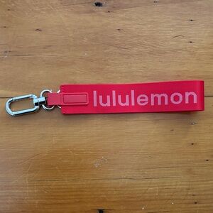 Lululemon Never Lost Red Keychain